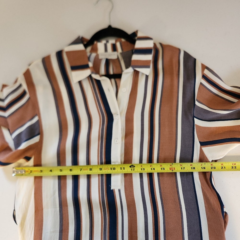 The Dress Forum Striped Midi Summer Classic Vacation Resort Elbow Sleeves Medium - Picture 11 of 13